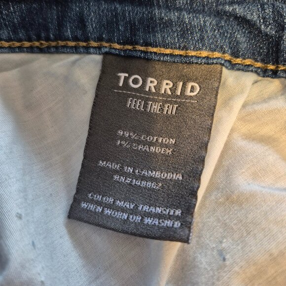 Torrid Perfect Boyfriend Ankle Vintage Jeans Size 14R - Picture 12 of 13
